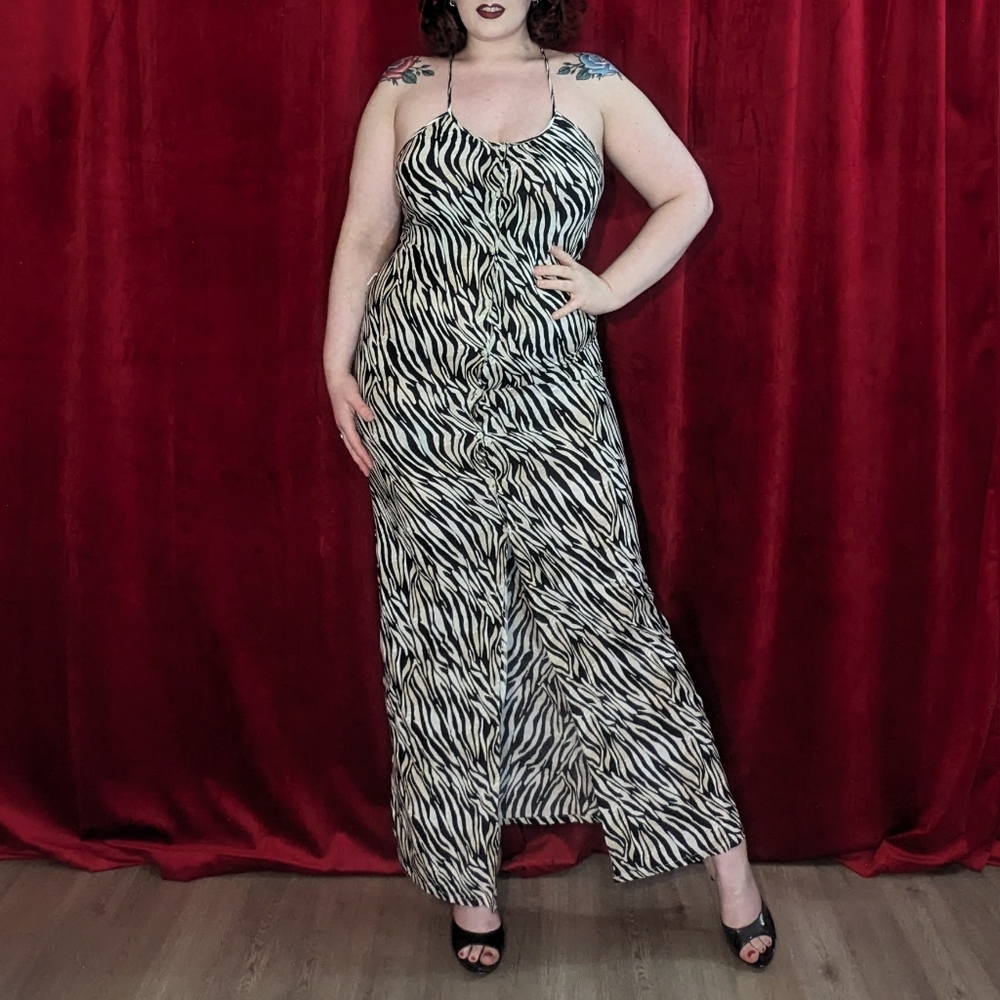 Victoria's Secret Zebra Print Maxi Dress